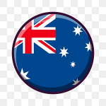 pngtree round country flag australia png image 4012355